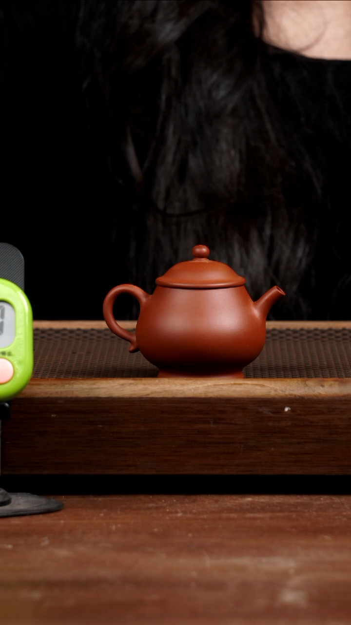 茶壶紫砂风*老红泥潘壶110CC