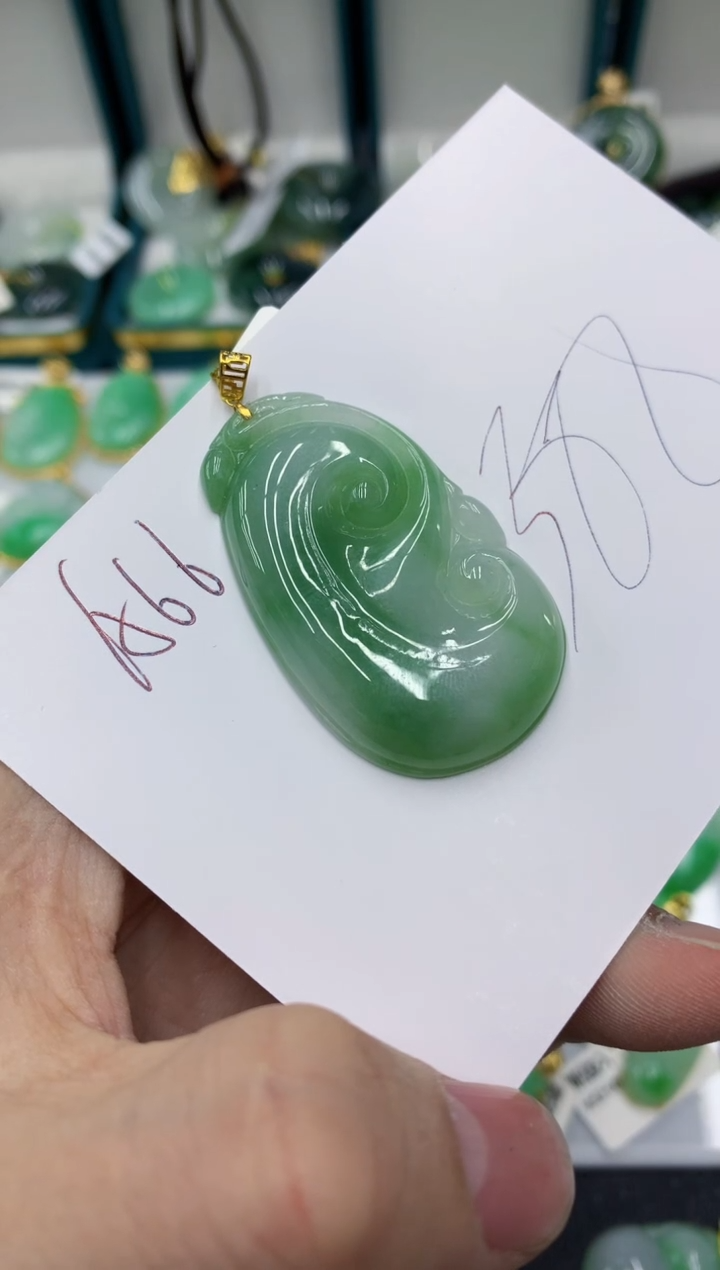 【闪购商品】翡翠颈饰18K金镶嵌号链接111111