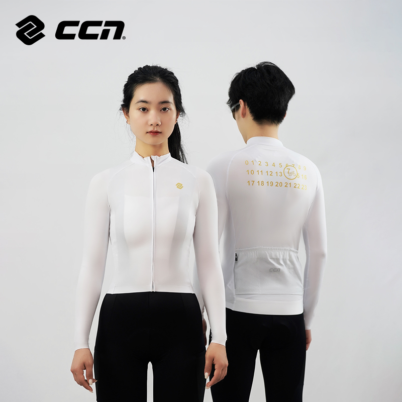 CCN纯色黑/白款春夏季女款骑行长袖小香风