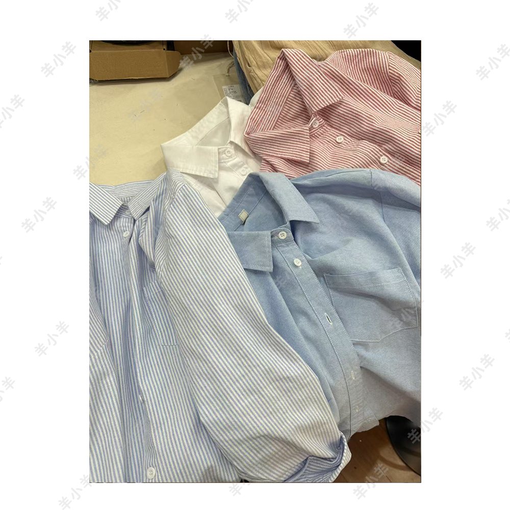 【羊小羊】103风止何安  秋季纯棉衬衣长袖休闲宽松百搭简约衬衫