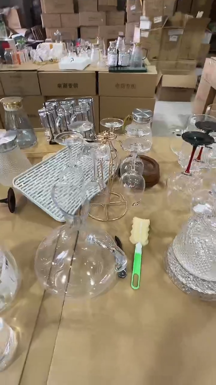 耐热玻璃盖子款闪购专属价红酒杯套装