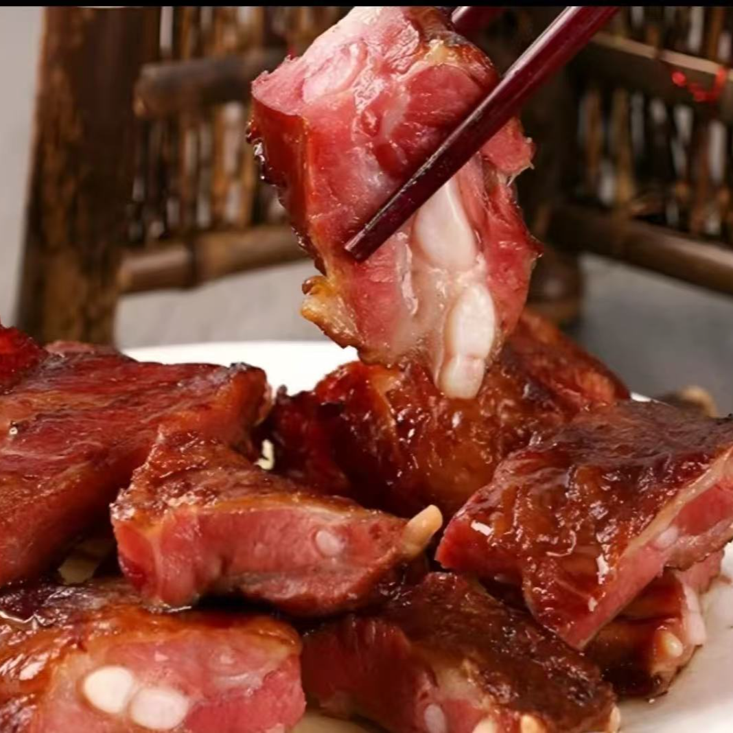 免切带龙骨腊排骨5斤装  柴火烟熏腊排骨美食美味咸香湖南特产