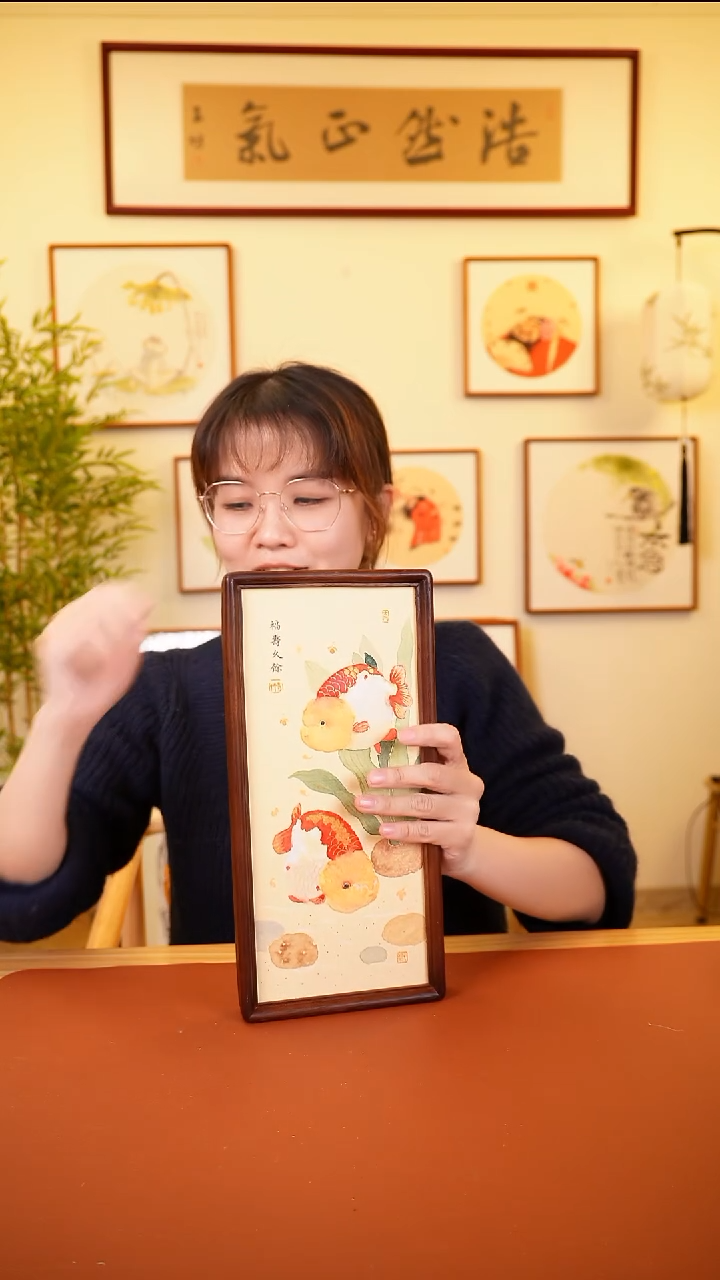 横款鹿鸣现代美术馆-岳倚竹老师作品