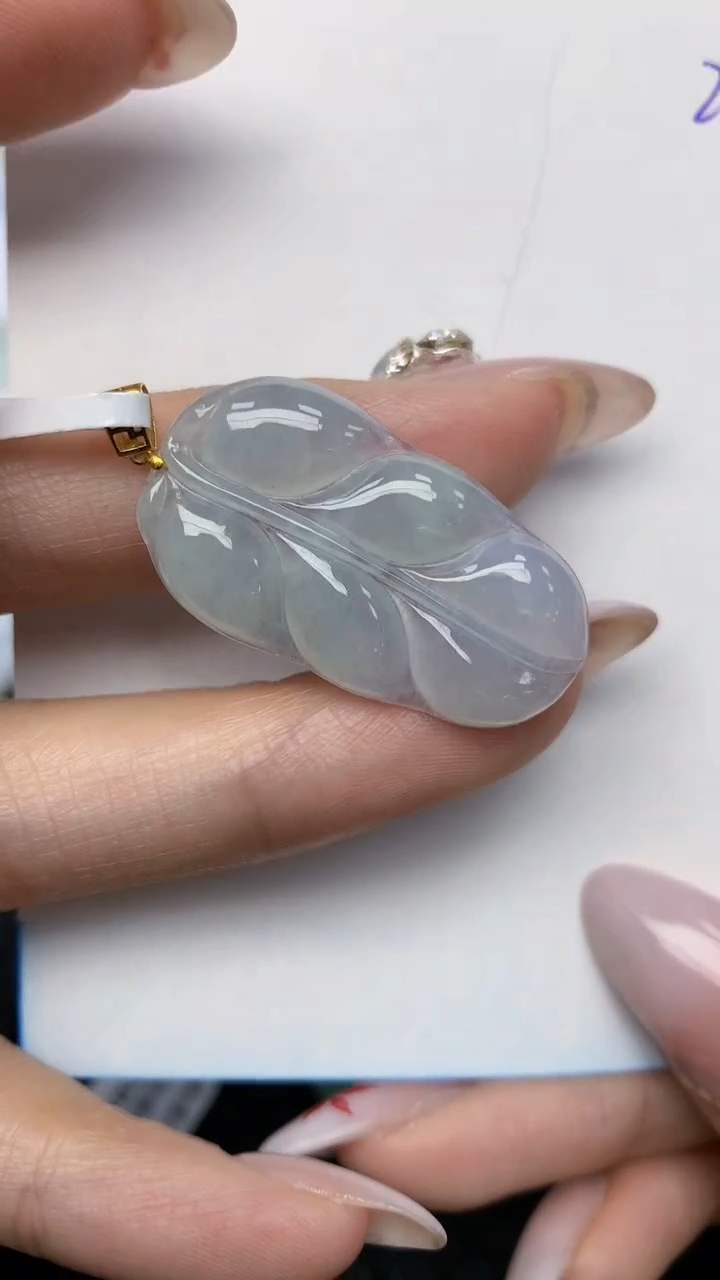【闪购商品】翡翠颈饰18K金镶嵌 天然翡翠A货，