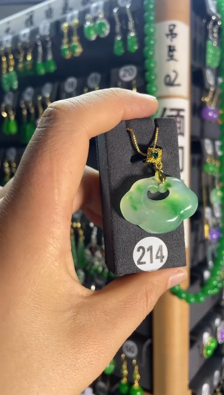 【闪购商品】翡翠颈饰银S925镶嵌214...