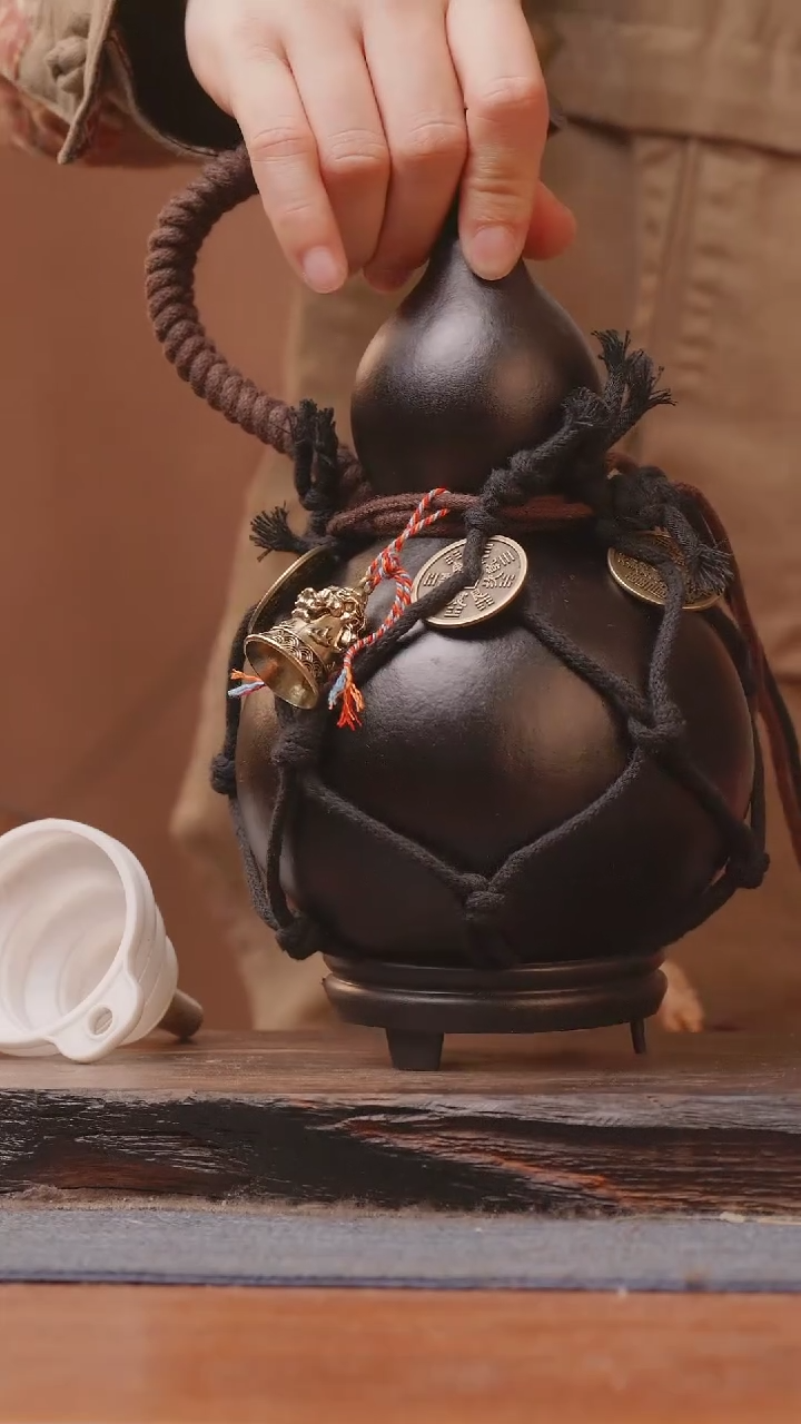 【闪购商品】297号精品大漆葫芦防腐防渗装水茶酒