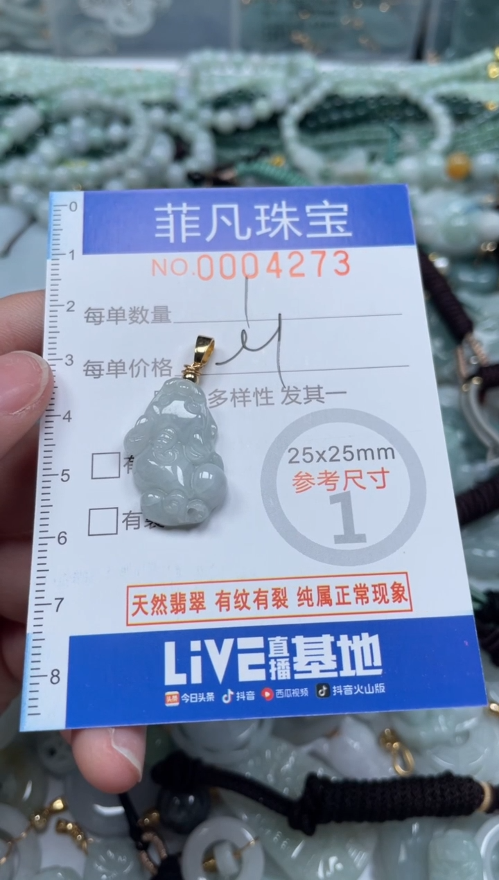 【闪购商品】翡翠颈饰未镶嵌00..4273