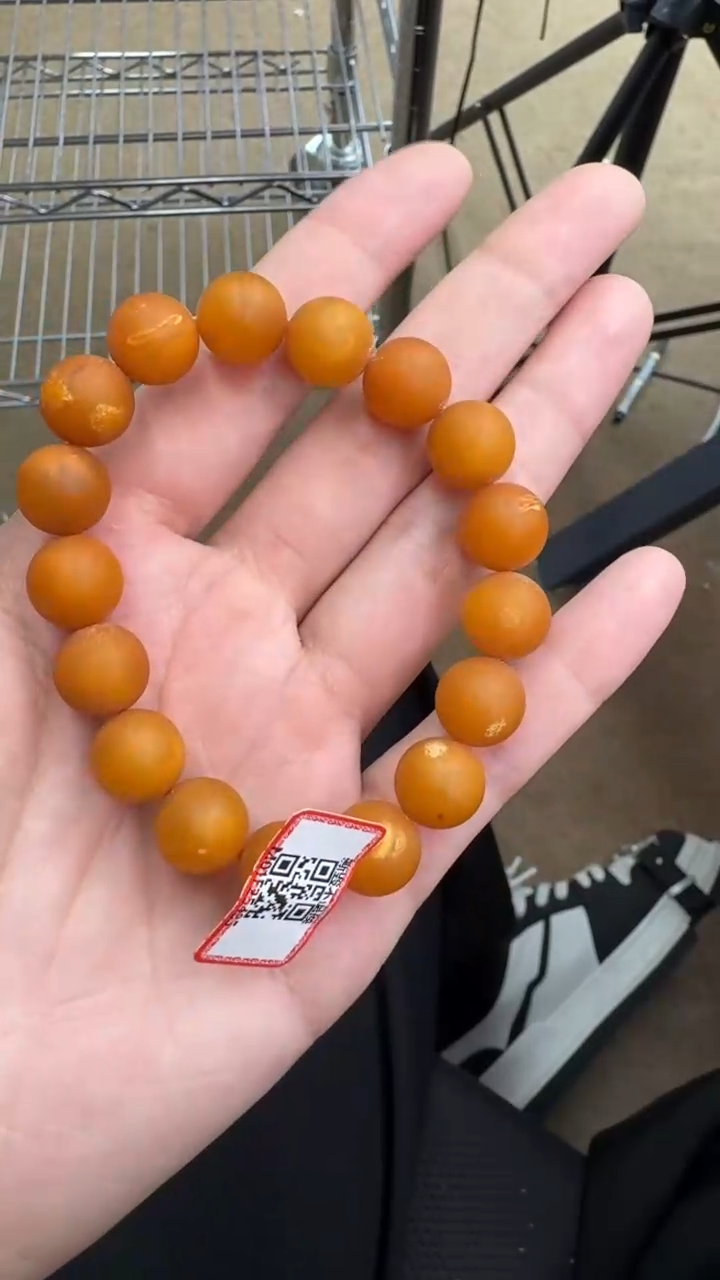 【闪购商品】琥珀手串未镶嵌32秒拍号