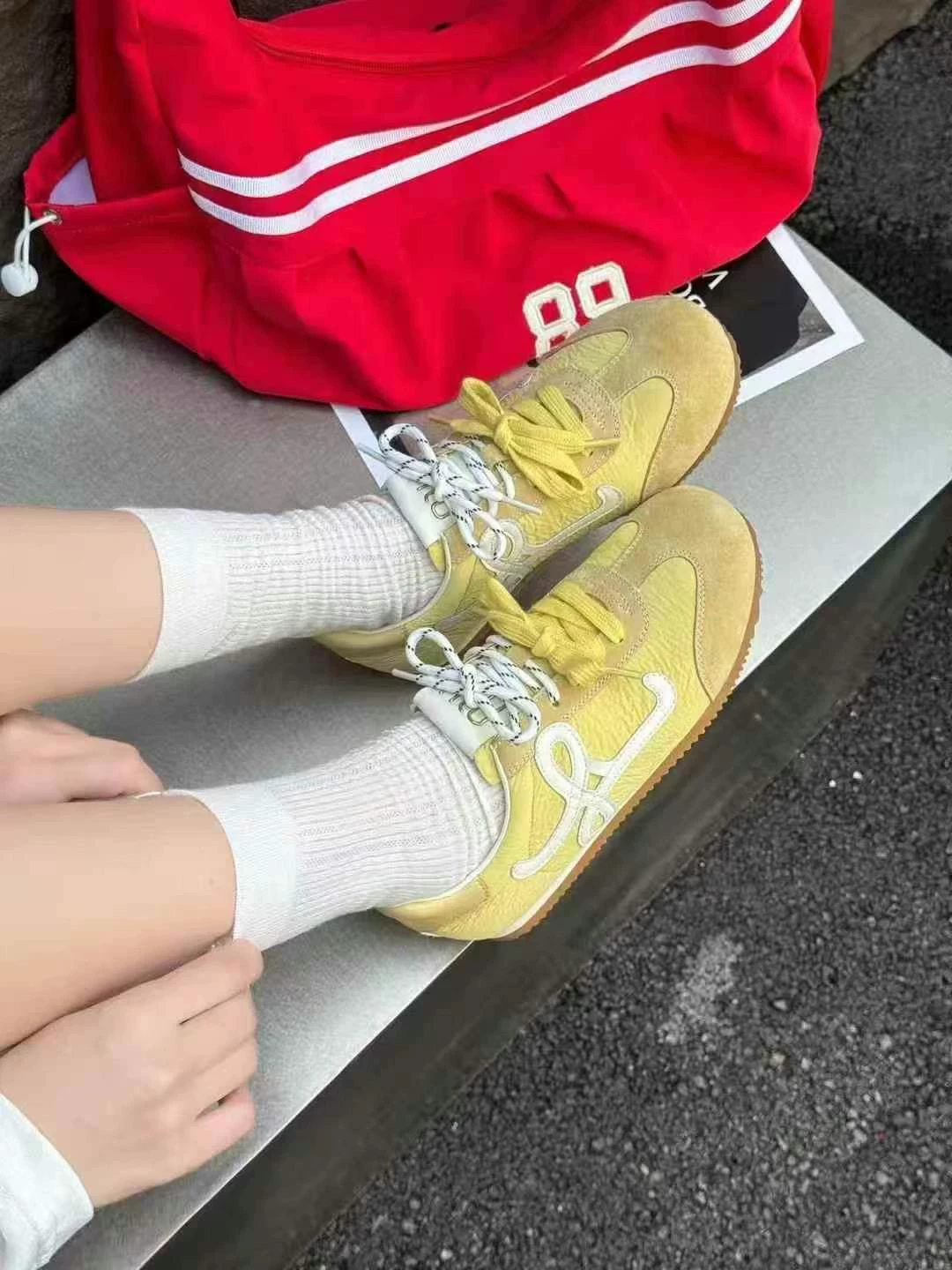 【老彭同学】平底系带舒适休闲鞋1206-1