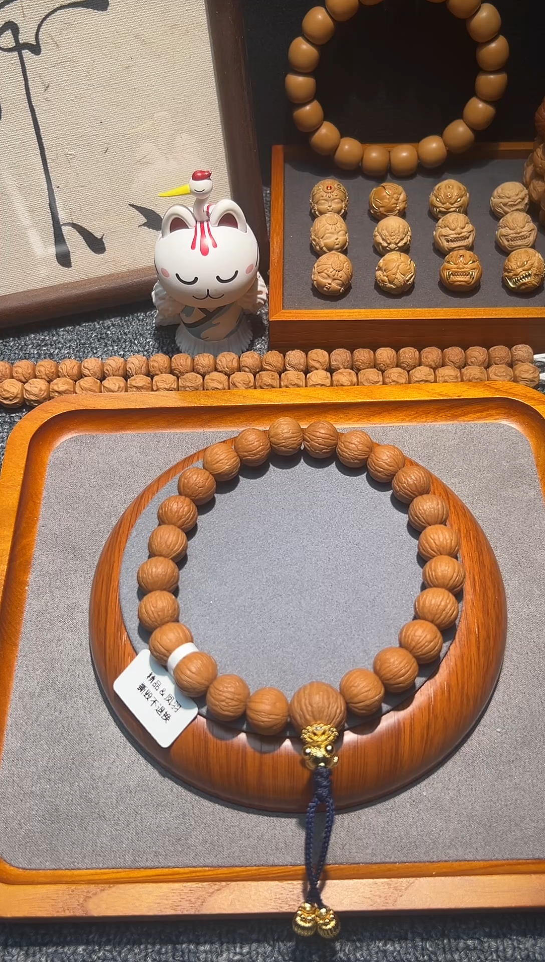 手串猴头核桃精品凤羽12＋手持