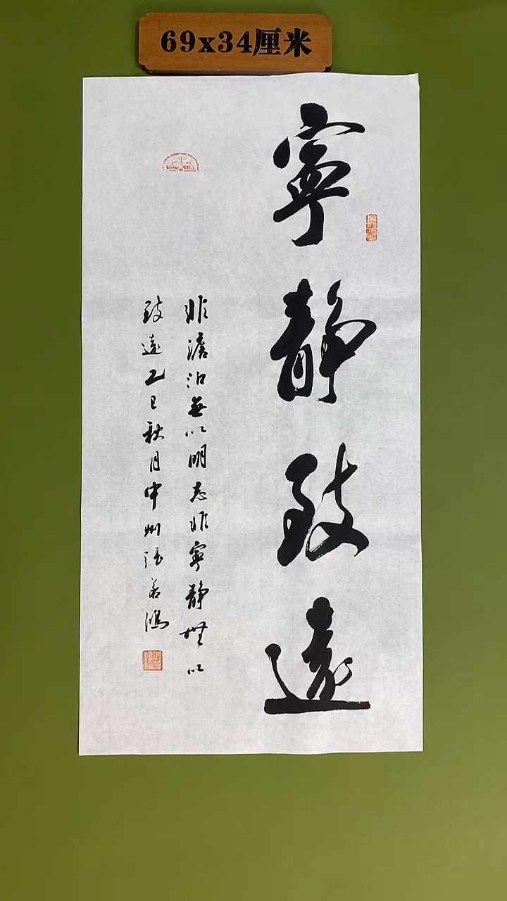 书法书法 张若鸿 尺寸69cm*34cm