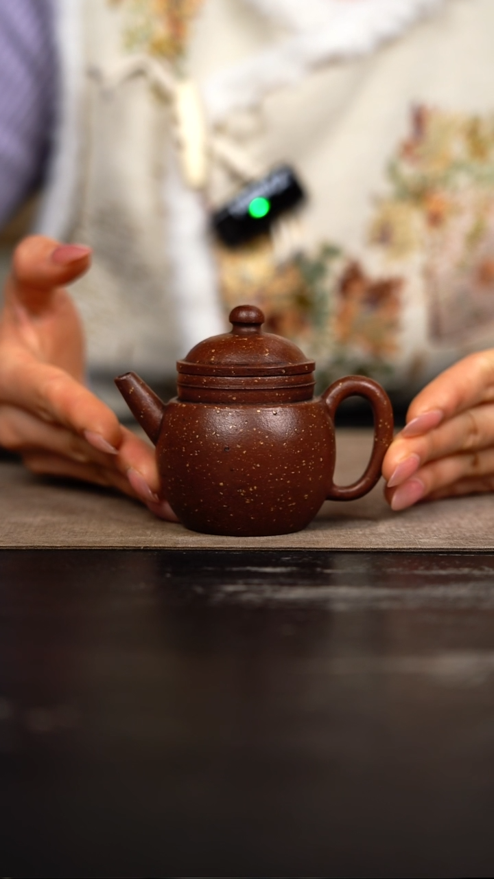 茶壶紫砂紫泥金砂铺砂巨轮珠