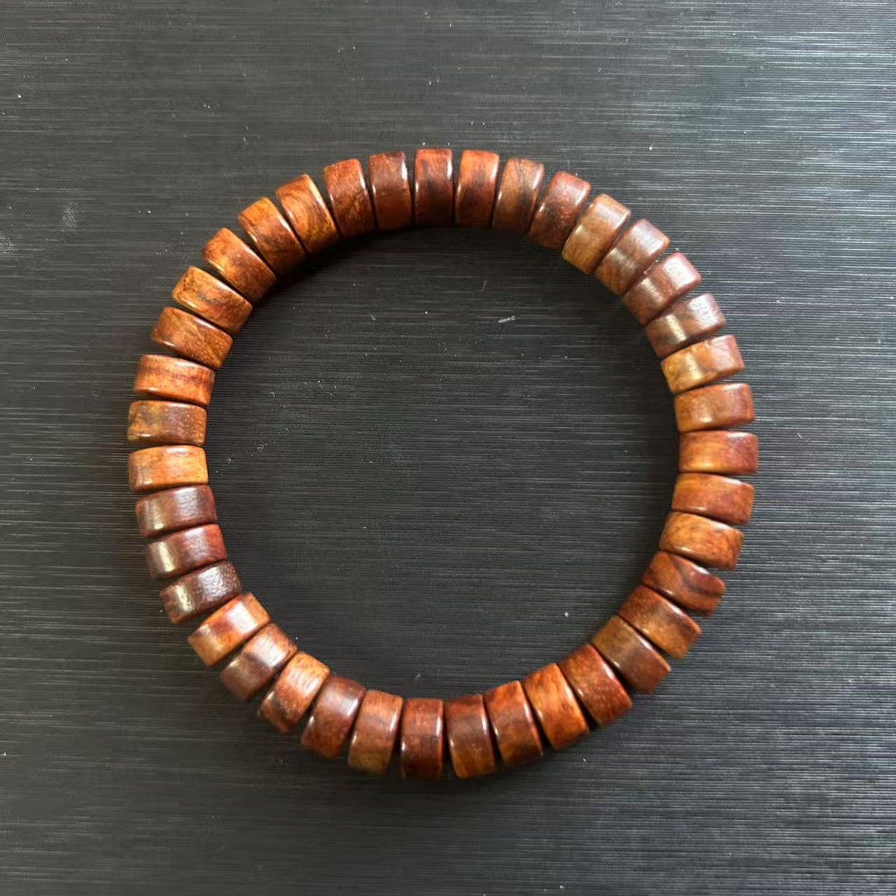 海南黄花梨9*5直切药片单圈手串