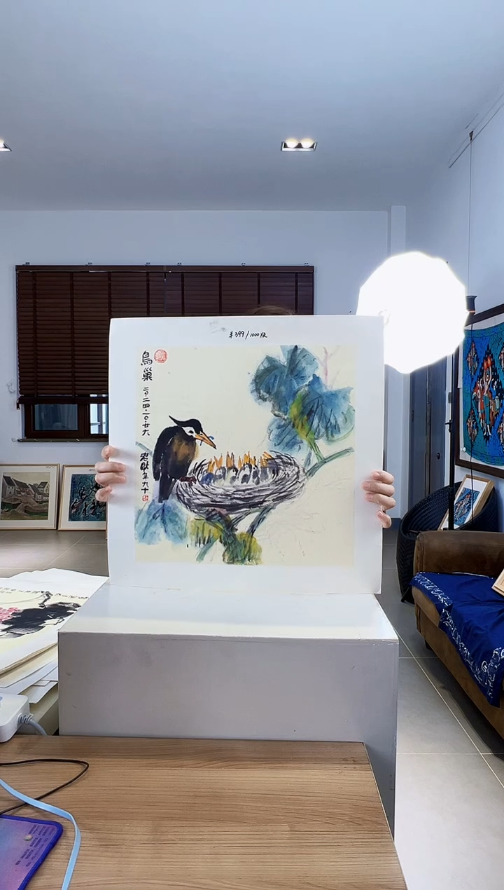 【闪购商品】版画耿玉琨限量作品亲签盖章版画S