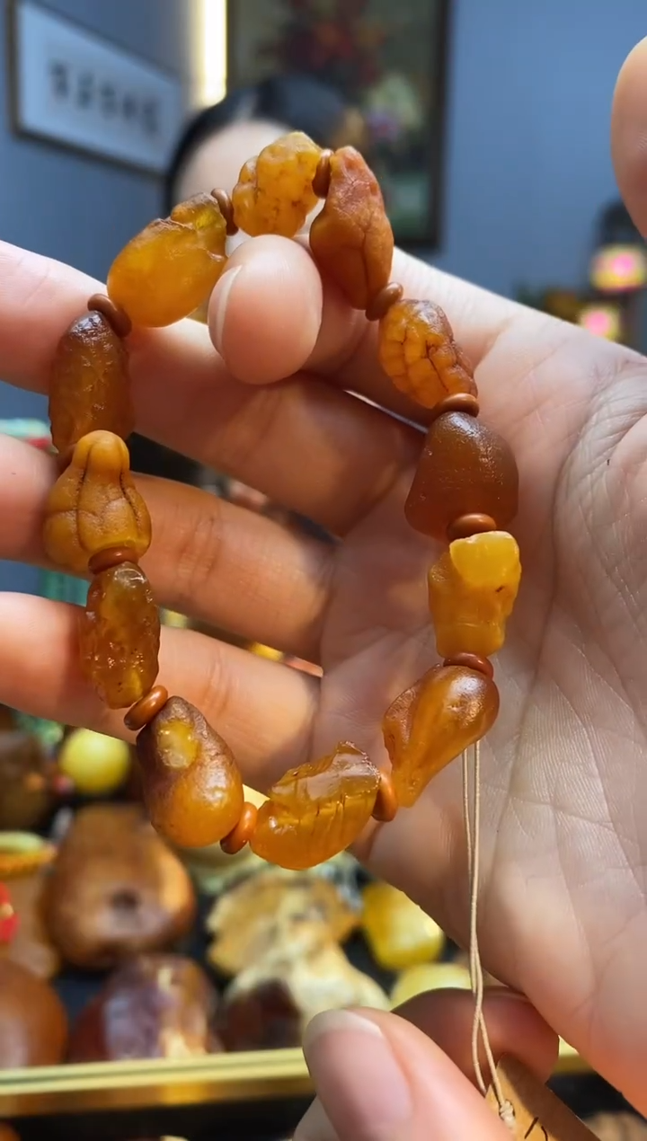 手串琥珀未镶嵌手串