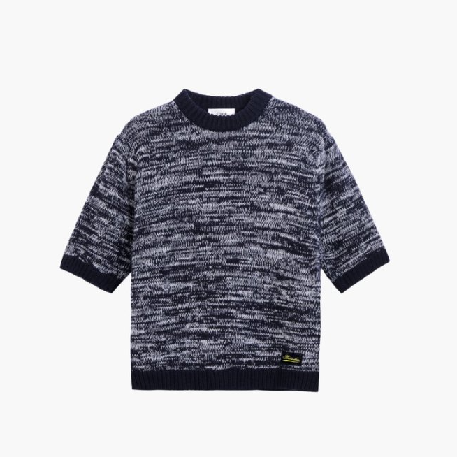 ETHOR 混纺短袖针织衫25年秋冬ERFW25-077KN——2950