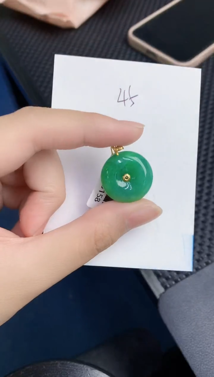 【闪购商品】翡翠颈饰18K金镶嵌000000000