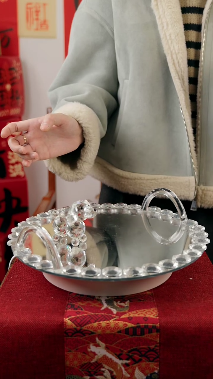 【闪购商品】水晶透白站姿狗摆件