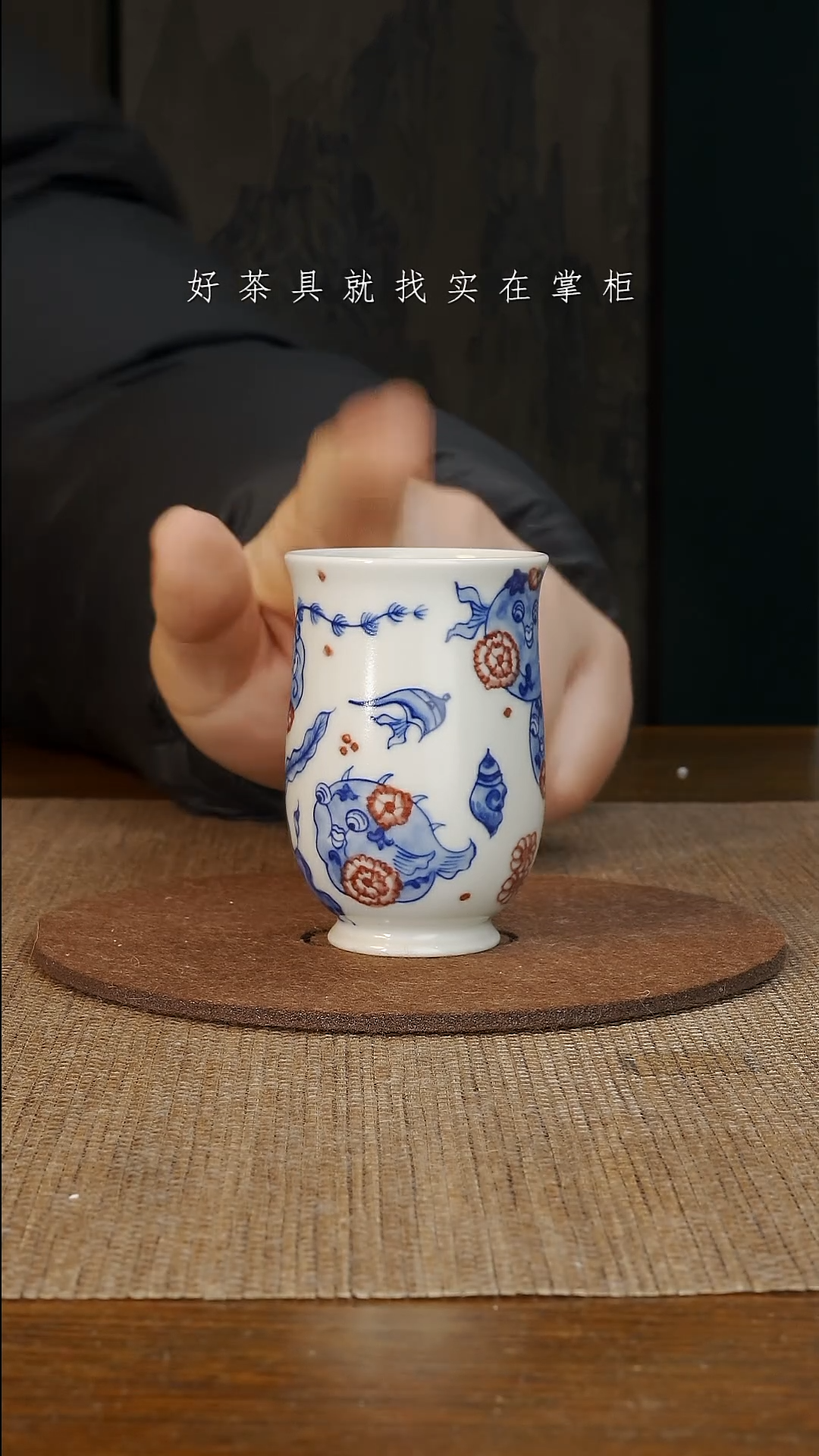 【闪购商品】摆件景德镇手工手绘茶具大器宛成