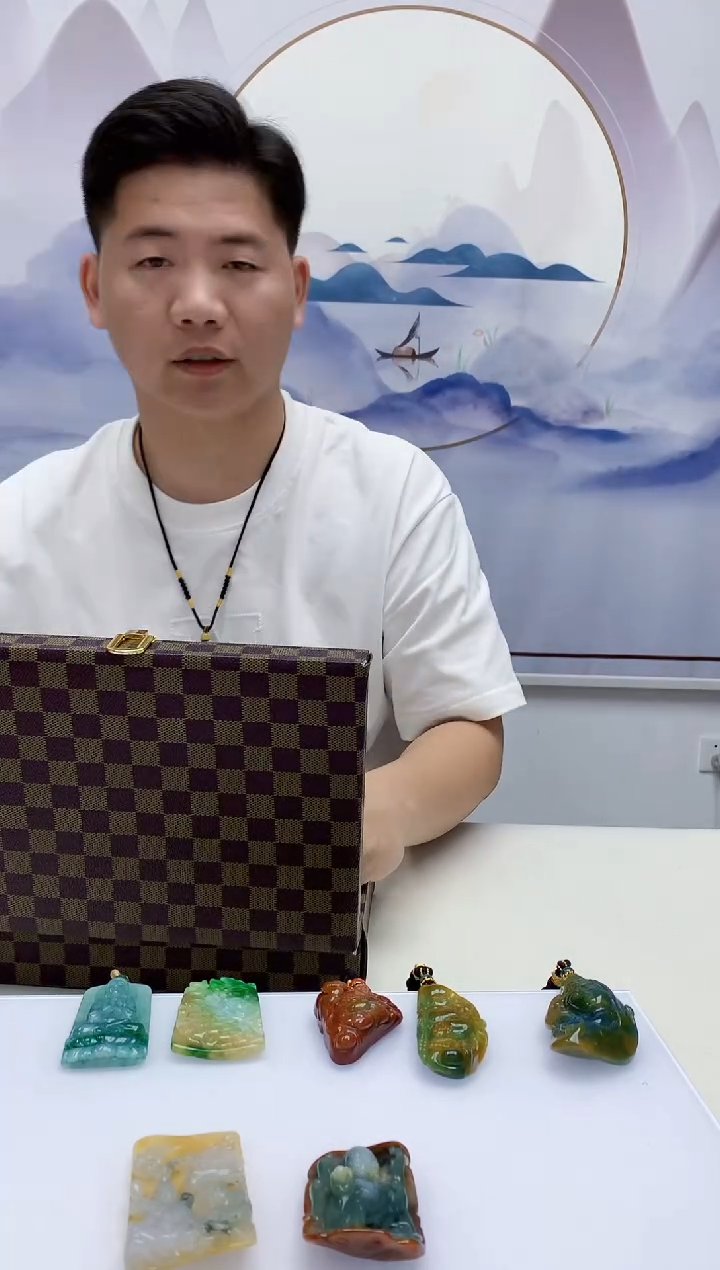 定制翡翠未镶嵌4917jw-毛货挂件68