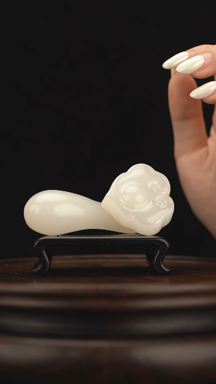 玉【平安如意】玉石摆件手把件 