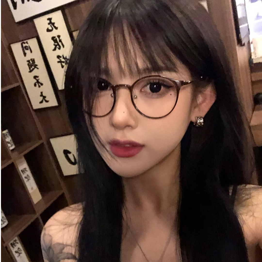 茶色日系眼镜女近视可配度数高级感方圆脸素颜显瘦超轻TR90