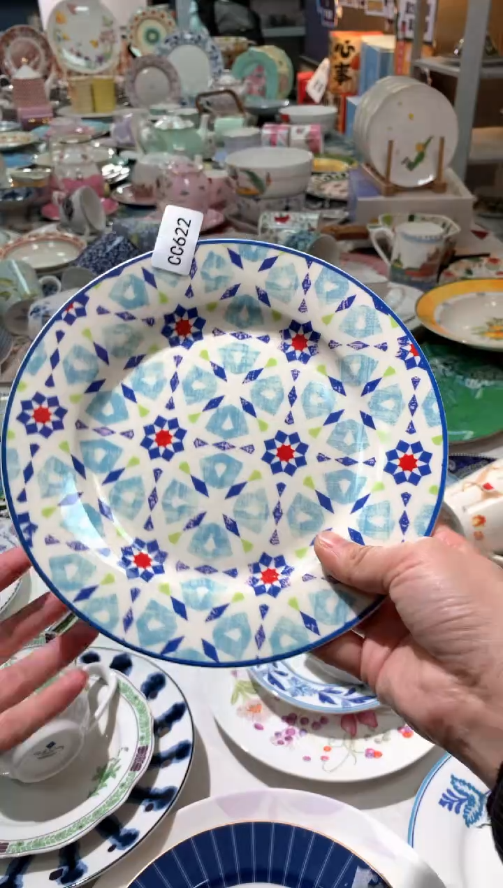 【闪购商品】瓷片陶瓷原单CC623餐具1个8寸