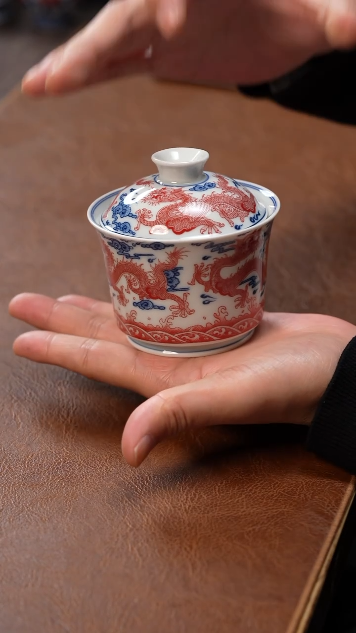 【闪购商品】盖碗九龙盖碗盖碗