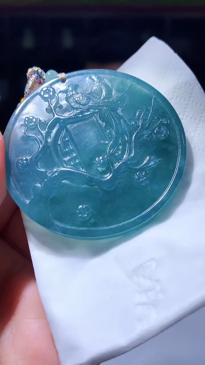 【闪购商品】定制翡翠未镶嵌1049xx-毛货挂件19