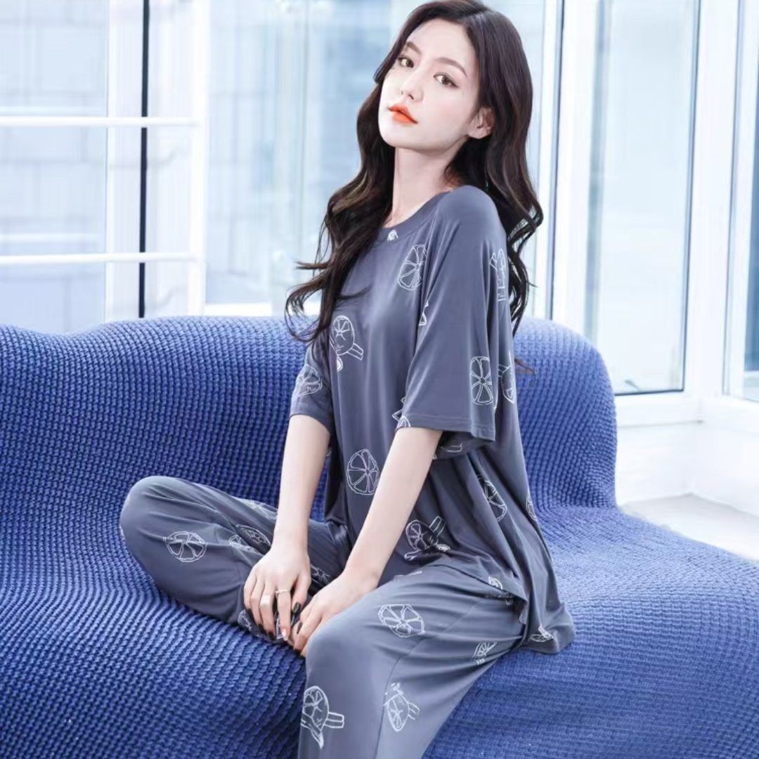 外贸家居服胸垫套服.