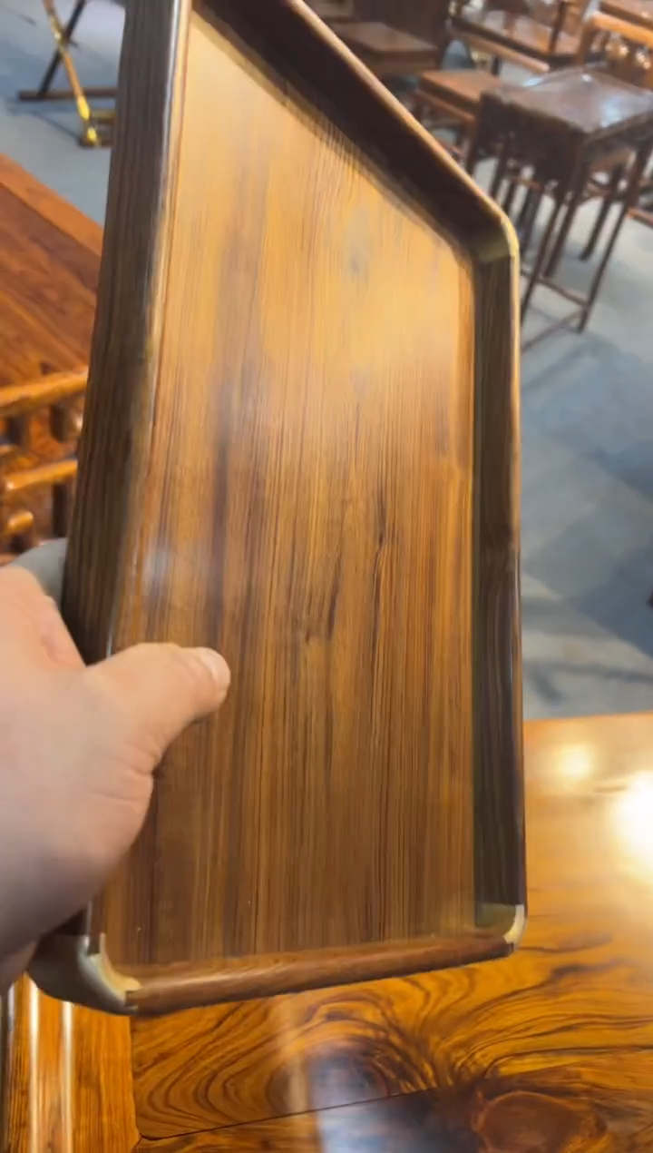 【闪购商品】花梨木类木雕茶盘