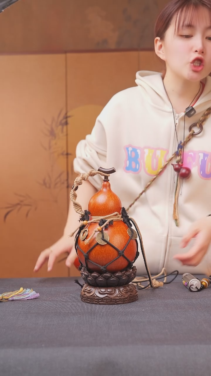 179号链接精品大漆葫芦现货现发[一物一拍]不包含莲花底座