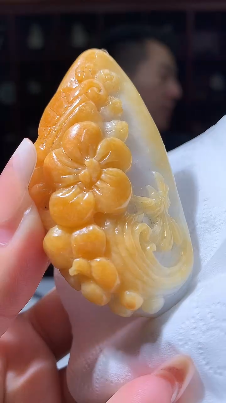 【闪购商品】定制翡翠未镶嵌1088xx-毛货挂件13