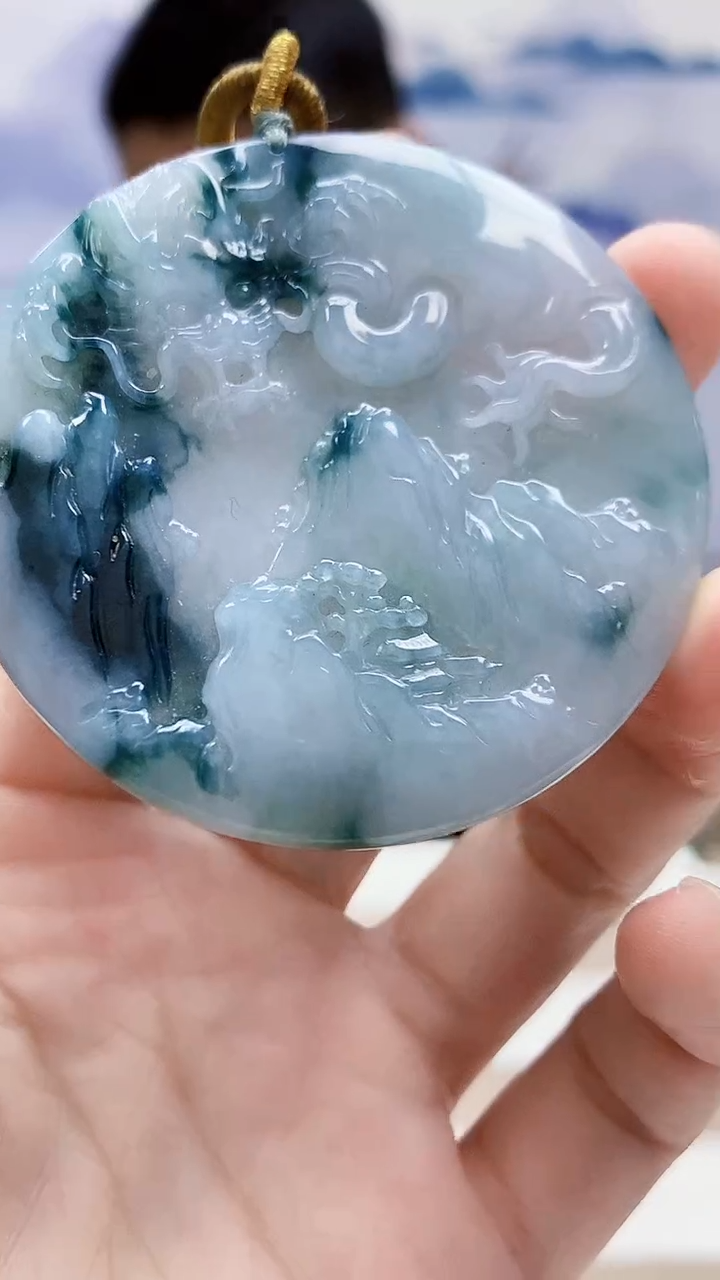 未镶嵌定制翡翠4831lr-毛货挂件14