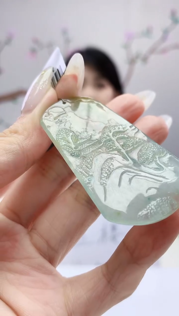 定制翡翠未镶嵌026ee-毛货山水39