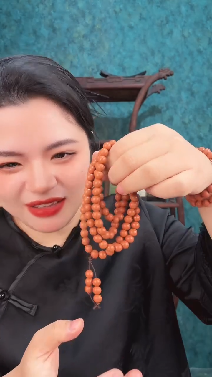 珠串陈皮橘露香方08*108颗项链