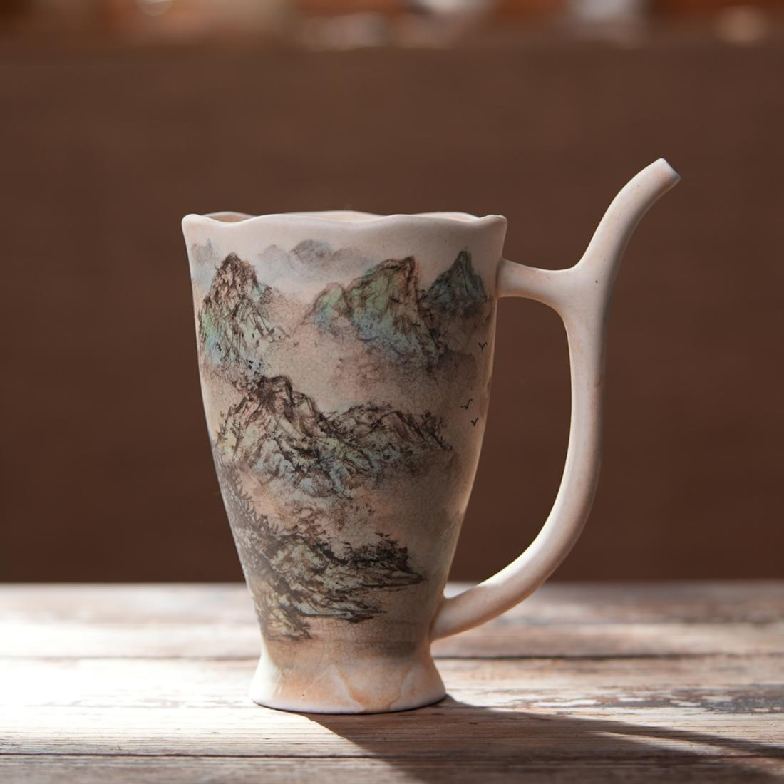 【静姐小院】清水山水吸管杯茶道零配（洞尚0387）