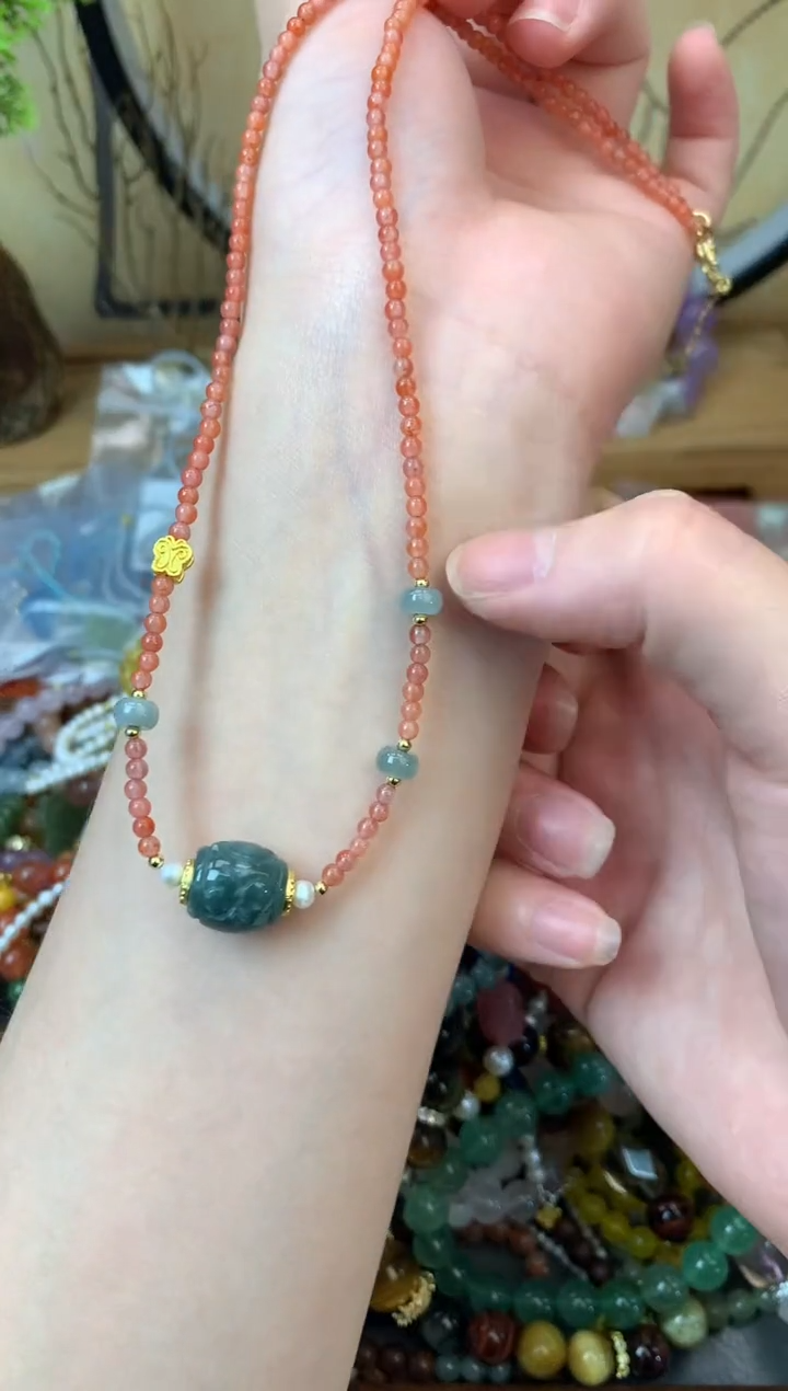 【闪购商品】玛瑙项链未镶嵌147手串