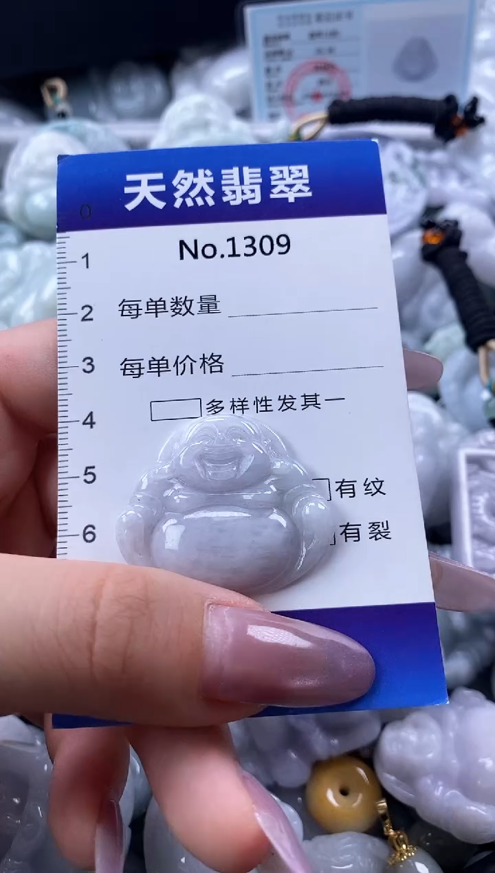 翡翠未镶嵌颈饰缅甸A货翡翠1309