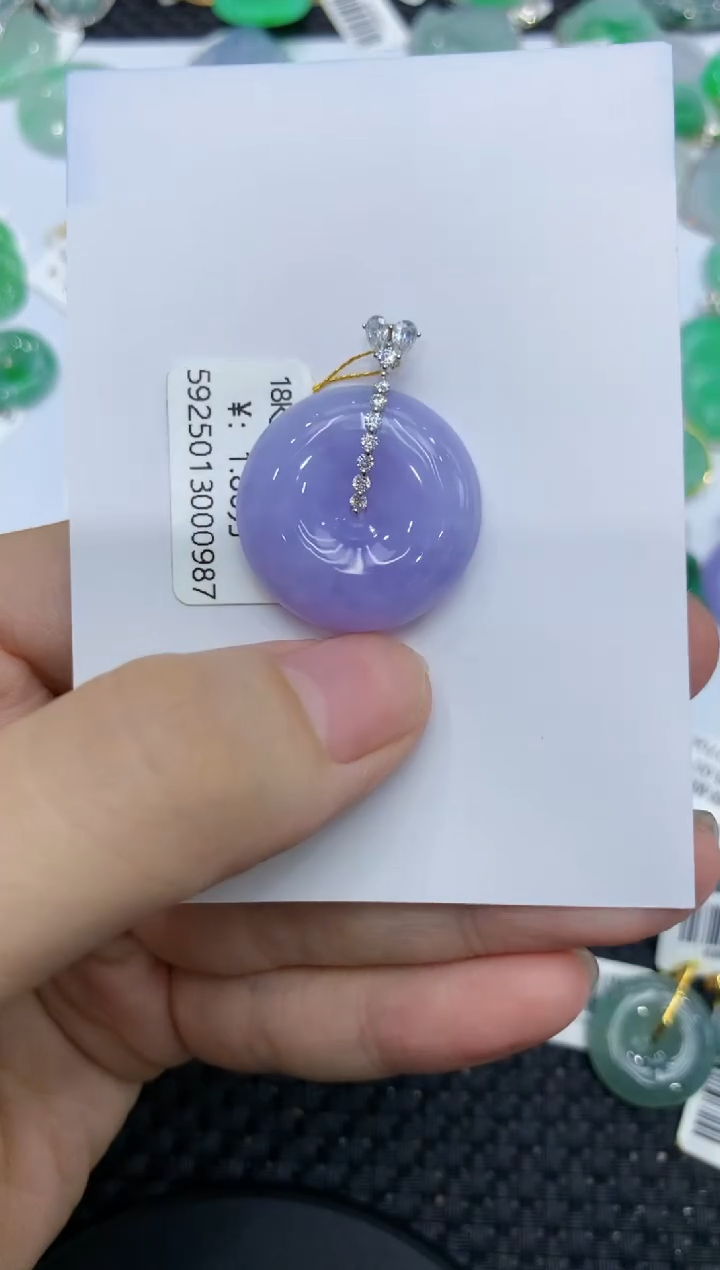 【闪购商品】翡翠颈饰18K金镶嵌111111111111