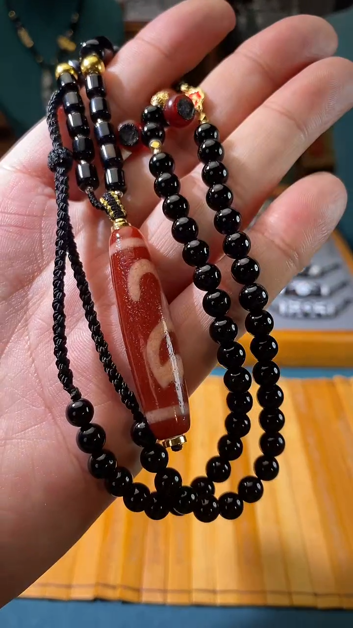 玛瑙/玉髓（覆膜）颈饰未镶嵌C09600多样性发一