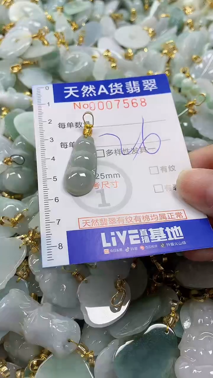 颈饰未镶嵌翡翠纯天然a货翡翠