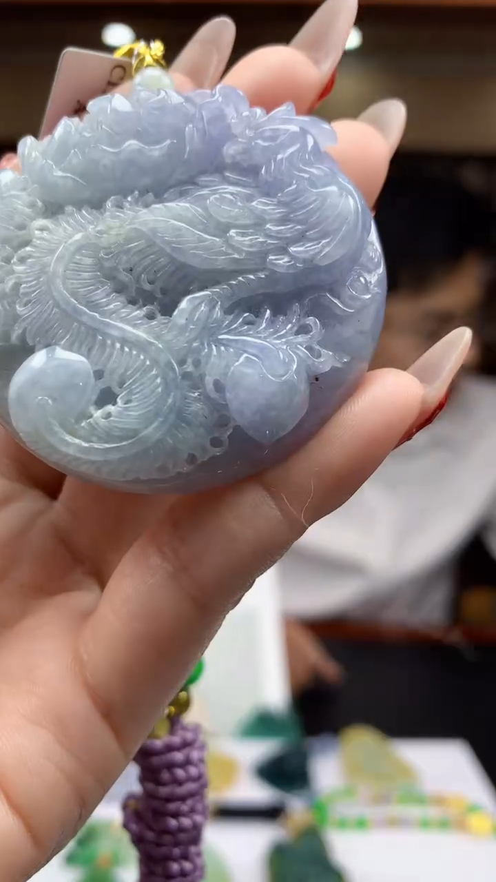 【闪购商品】定制翡翠未镶嵌1002ry-毛货挂件45