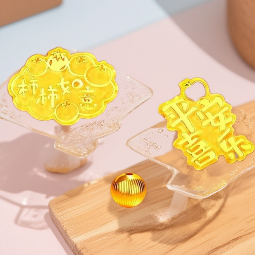 【双旦福利-YJ】6mm猫眼拉丝拍十送二招米纳福配手机贴送人送礼物