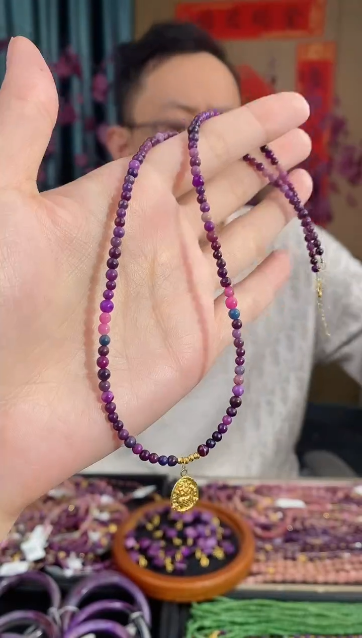 【闪购商品】苏纪石（舒俱来）项链18K金镶嵌196