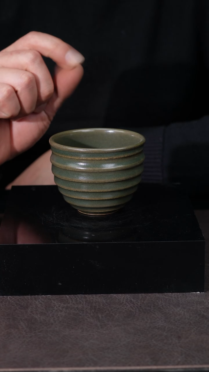 【闪购商品】其他茶叶末釉螺纹大缸杯