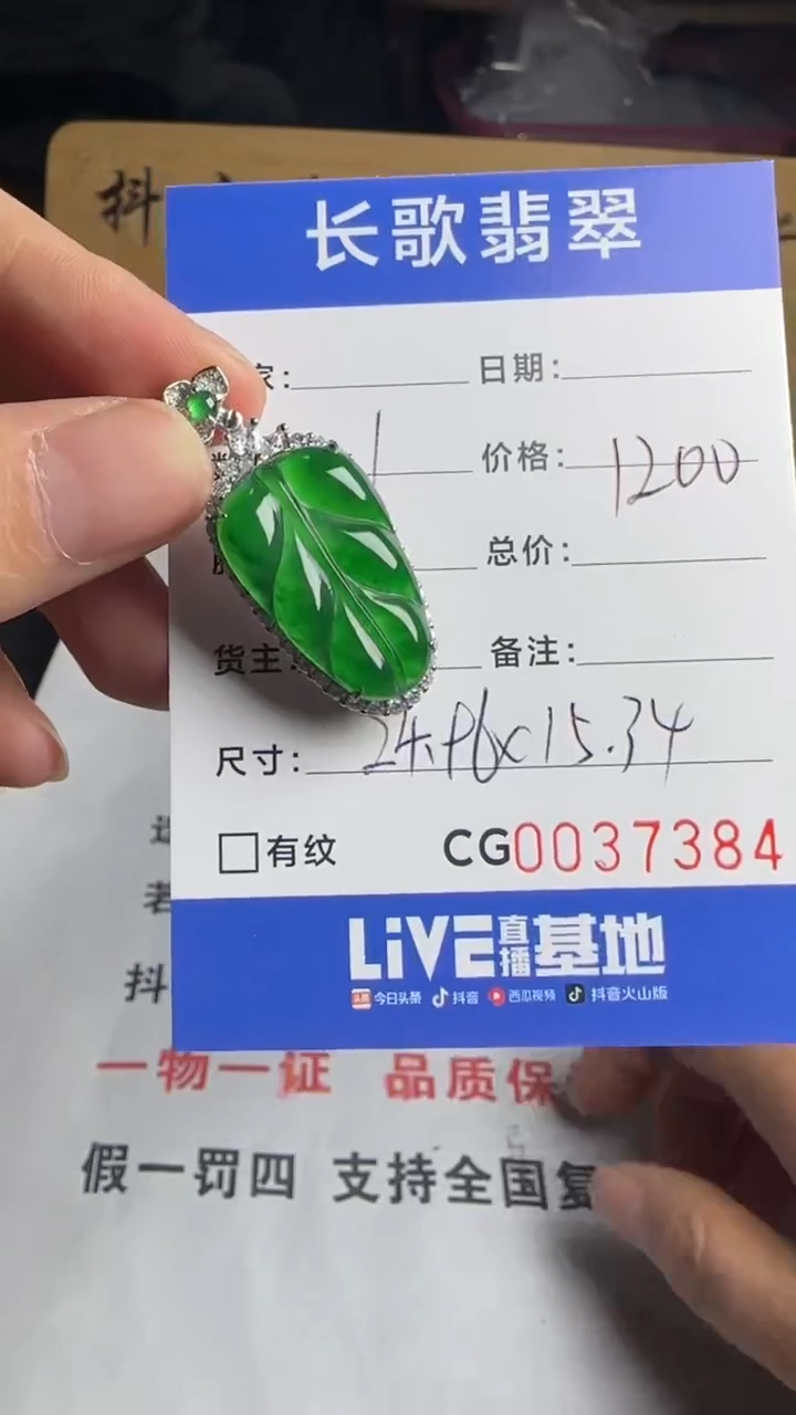 【闪购商品】翡翠颈饰银S925镶嵌00007384