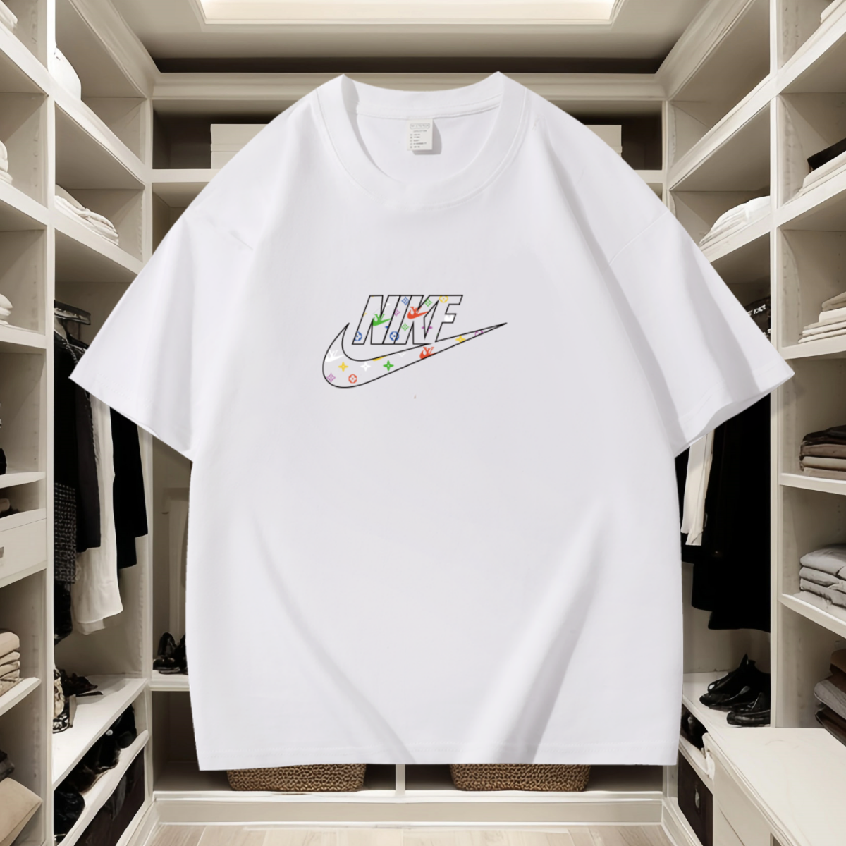 -4【一折粉丝福利】夏季男女同款百搭时尚潮牌短袖T恤