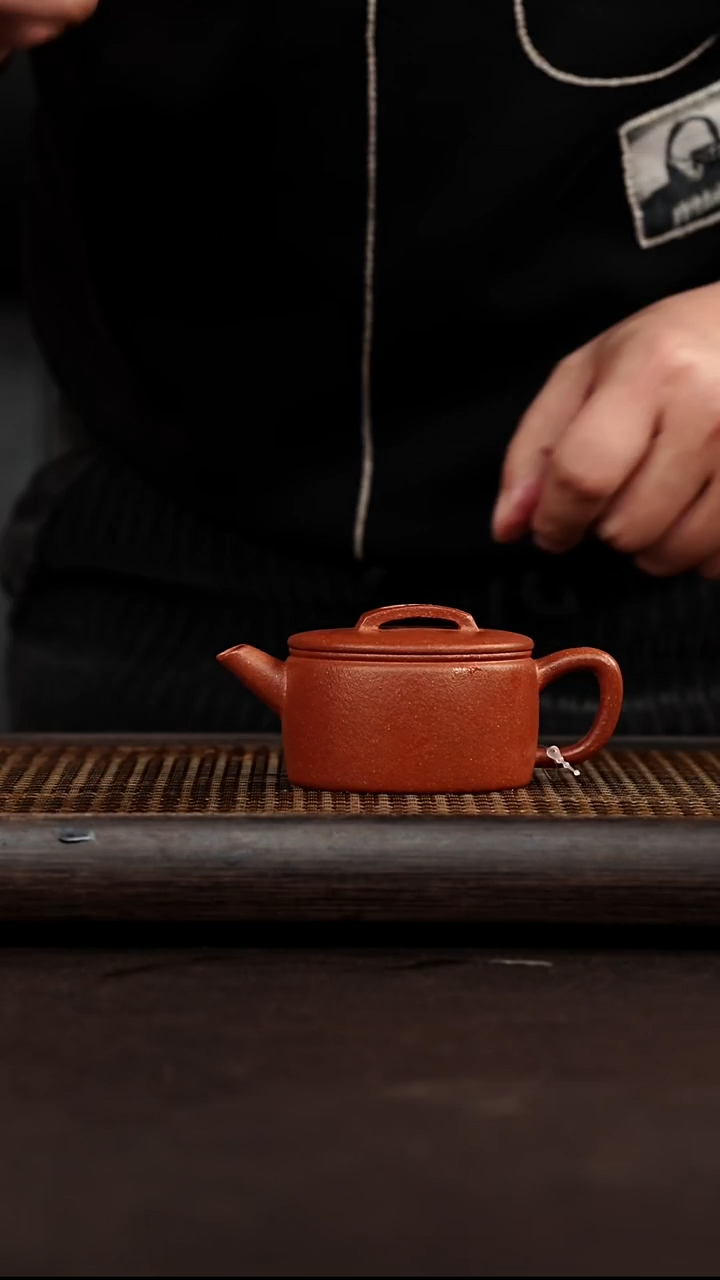 紫砂茶案宜兴悦茗壶紫砂  宝山红降坡