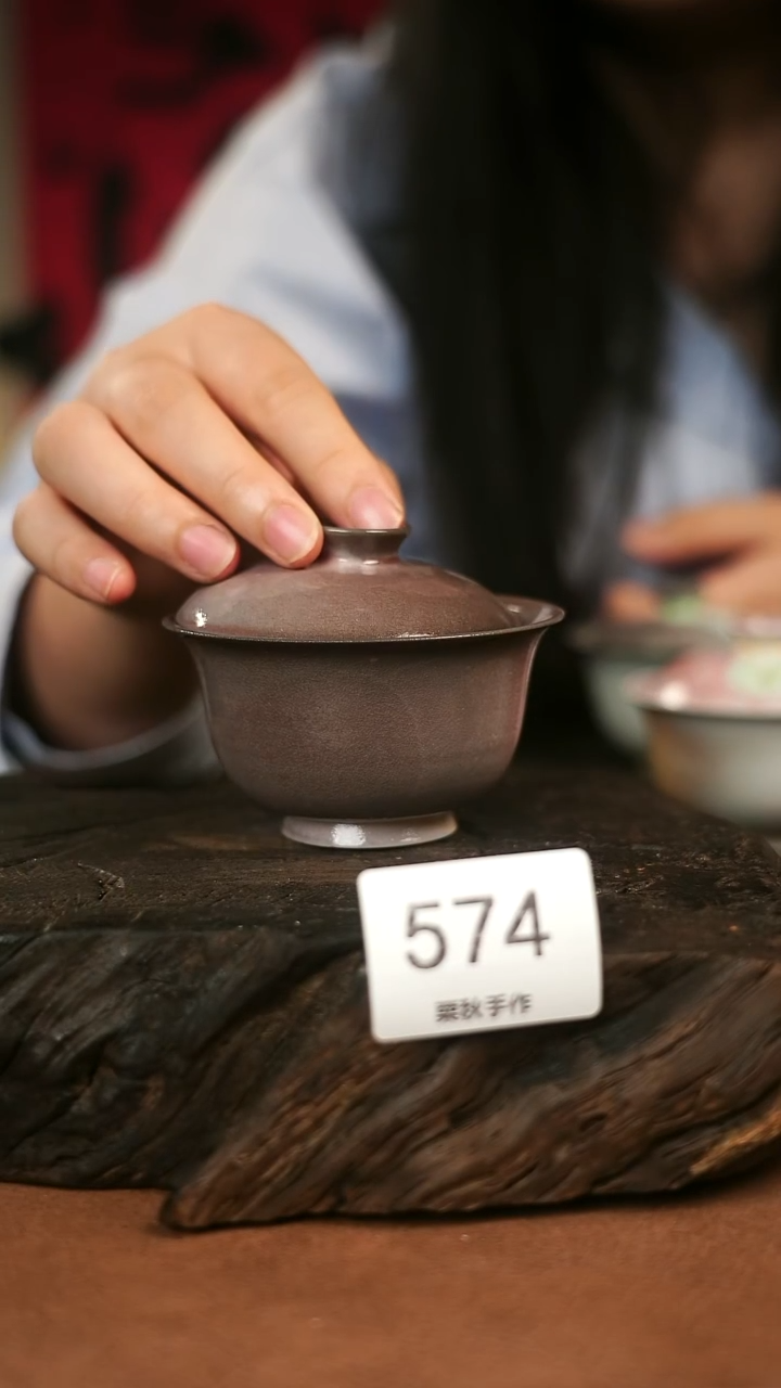 瓷片栗秋手工手作柴烧@@574